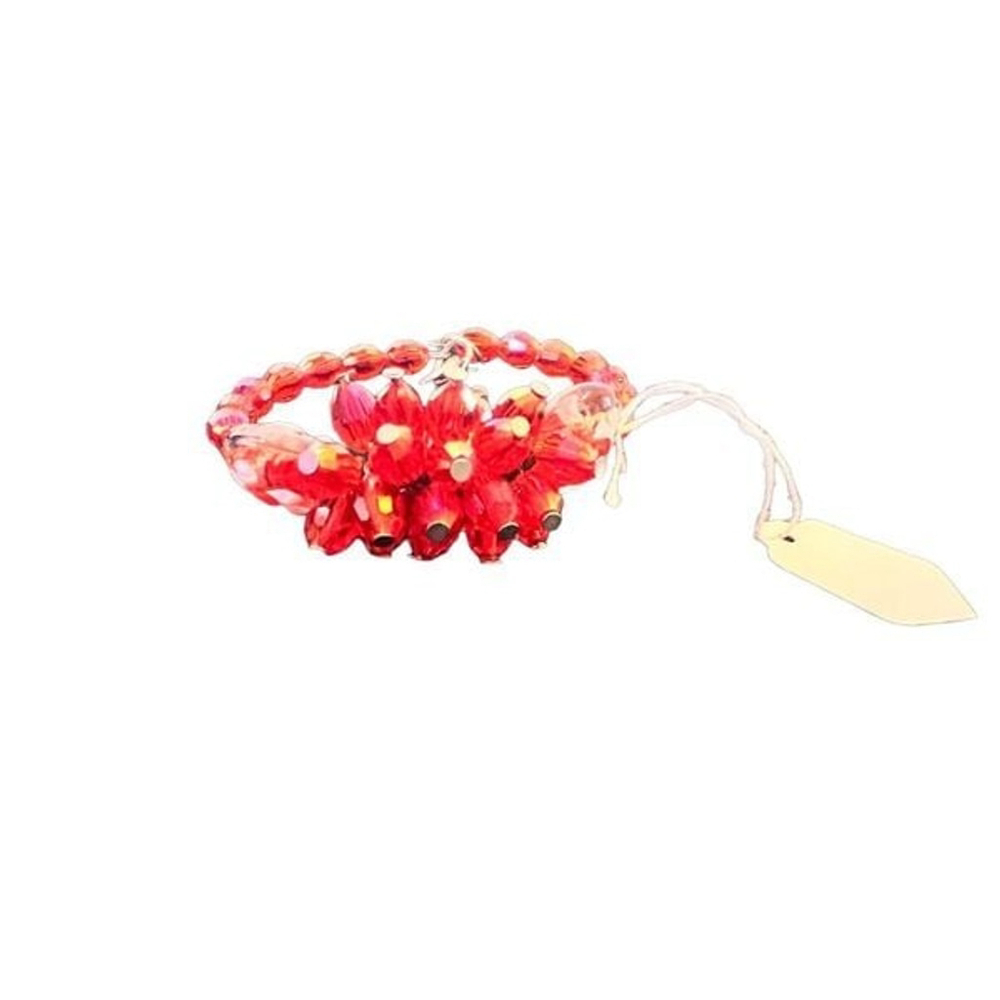 New Handmade Red Beaded Bracelet - Picture 3 of 7